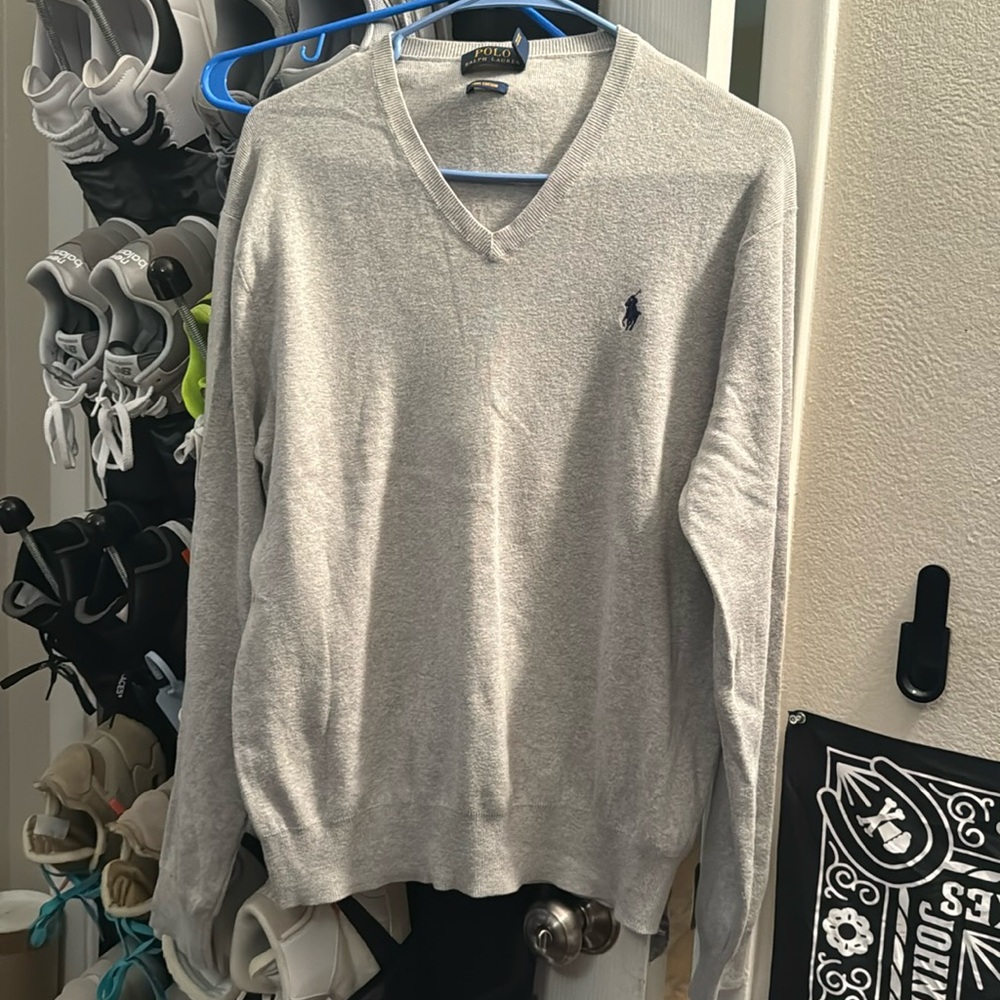 Polo Ralph Lauren pima cotton v neck sweater. Mens M. Never worn.
